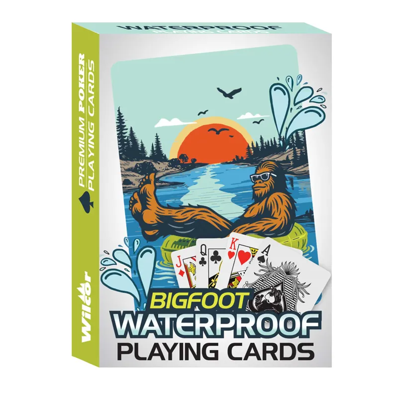 Bigfoot Floating Playing Cards