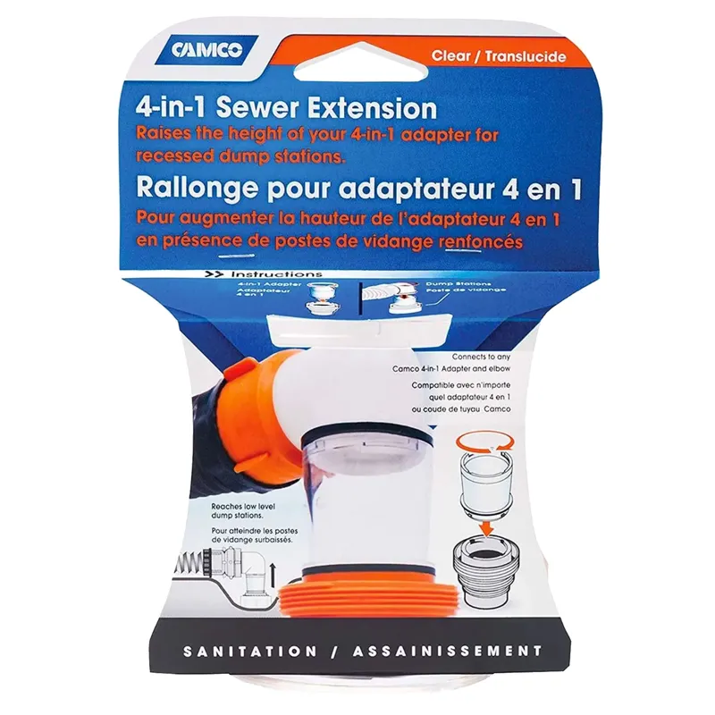 SEWER EXTENSION UNIVERSAL CLEAR 4 IN1