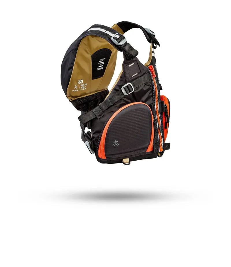 Stohlquist Fisherman Fishing PFD in Black-3