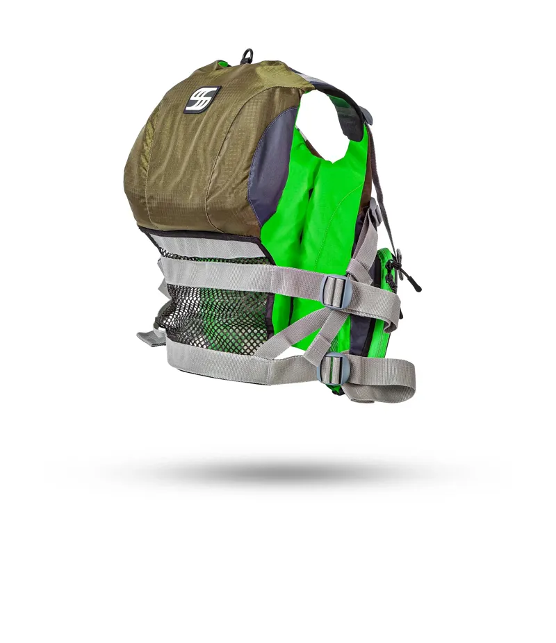 Stohlquist Fisherman Fishing PFD in Green-2