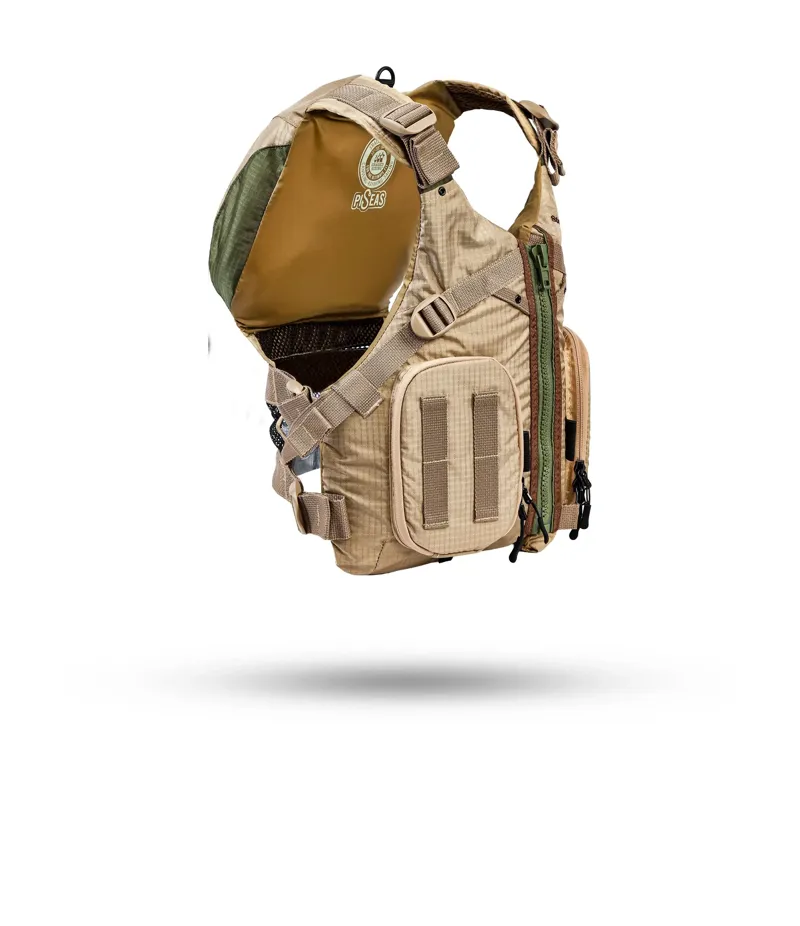 Stohlquist Piseas Fishing PFD in Khaki-2