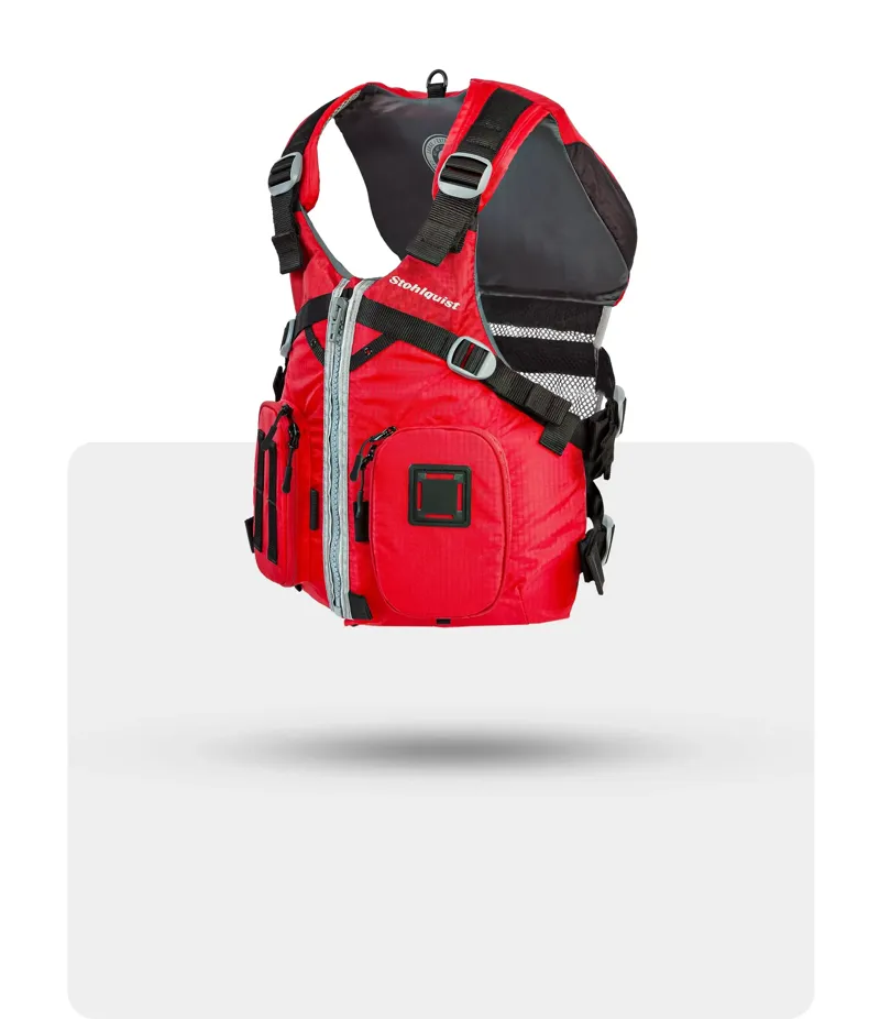 Stohlquist Piseas Fishing PFD in Red-1