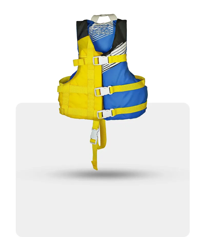 Stohlquist Recreational Fit Child PFD in Yellow Grey Blue