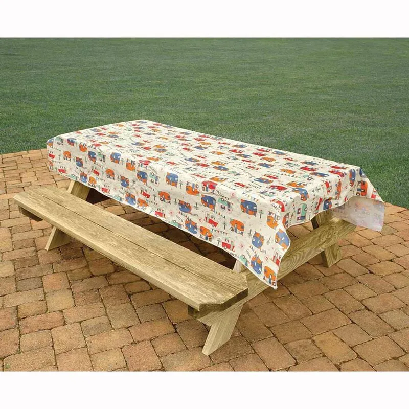 PVC Picnic Table Cover Camping Trails