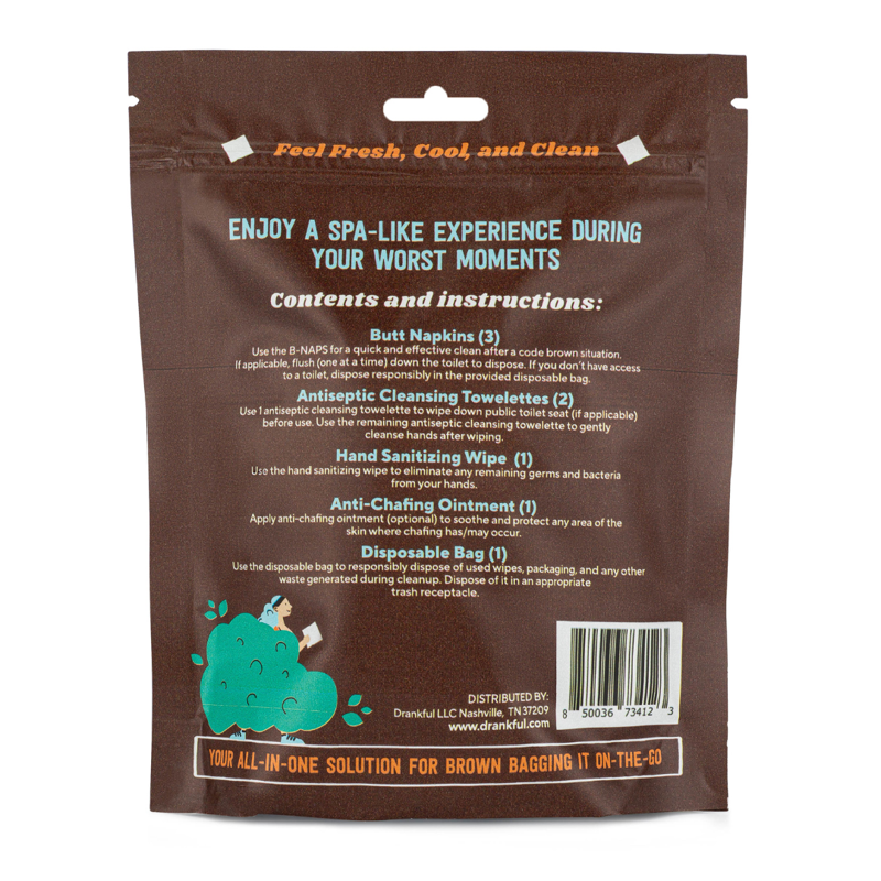 Butt Napkins The Code Brown Bag-2