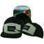 The Heartbeat Brand Camp Flat Bill Laser Mesh Hat in Black and Sage