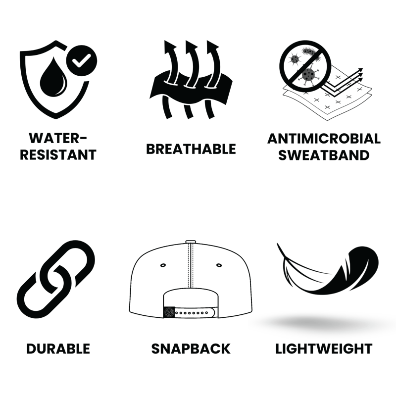 The Heartbeat Brand Team Heroes Baseball Hat Trucker Mesh in Black-4