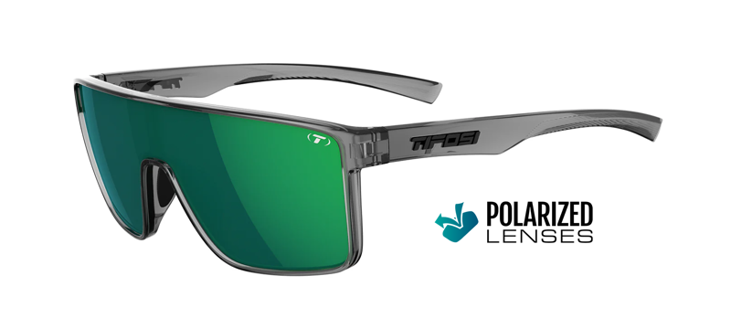 Tifosi Sanctum Sunglasses Crystal Smoke in Smoke Green Mirror