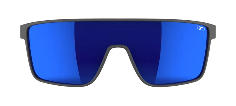 Tifosi Sanctum Sunglasses Matte Gunmetal in Cobalt Blue Mirror-1