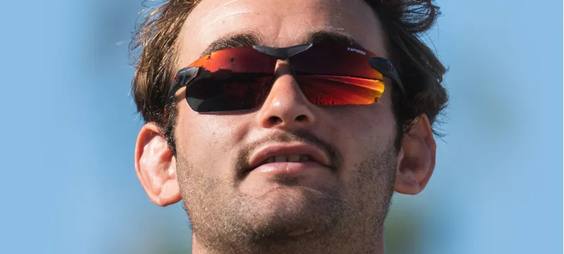 Tifosi Seek FC 2.0 Sunglasses Satin Vapor Smoke Red Mirror in Red-4