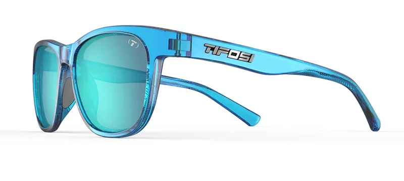 Tifosi Swank Crystal Sky Blue Sunglasses in Smoke Bright Blue Mirror-2