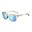 Tifosi Swank Golden Ray Sunglasses in Sky Blue Mirror