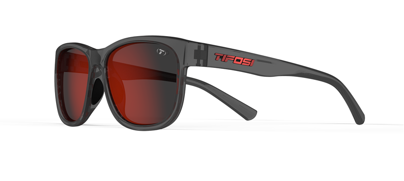 Tifosi Swank XL Sunglasses - Satin Vapor/Smoke Red Mirror-2