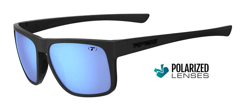 Tifosi Swick Polarized Sunglasses in Blackout Sky Blue Mirror