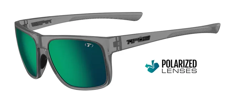 Tifosi Swick Polarized Sunglasses in Satin Vapor Emerald Mirror