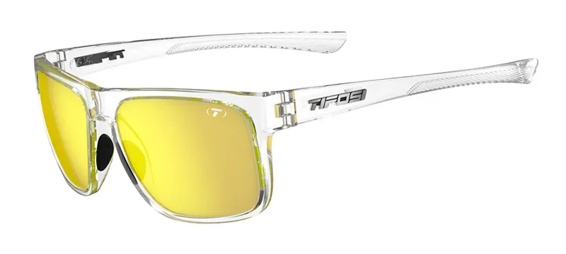 Tifosi Swick Sunglasses in Crystal Clear Smoke Yellow Mirror