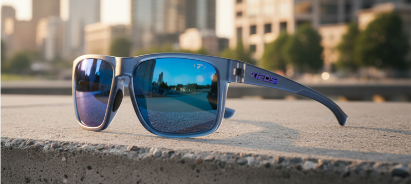Tifosi Swick Sunglasses in Midnight Vapor Cobalt Blue Mirror-2