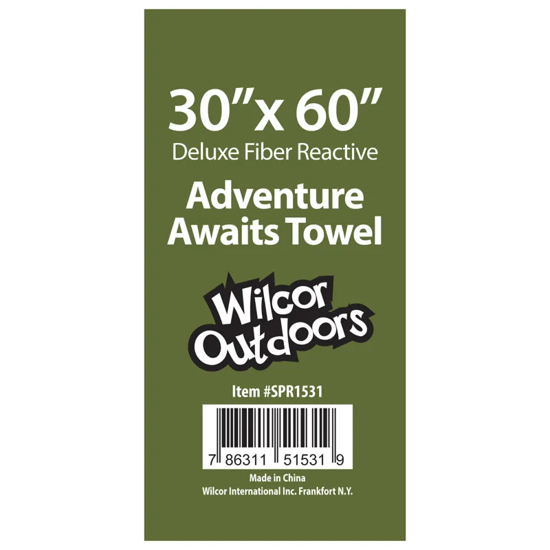 Wilcor Adventure Awaits Beach Towel 30 x 60-1